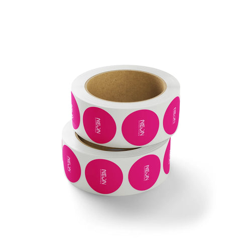 Image of Custom Printed White Gloss Sticker Roll (75x75)