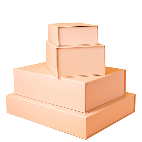 pile of Peach magnetic gift box