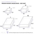 dimension for magnetic gift box white