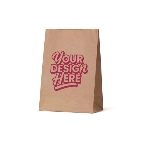 Image of Custom Printed Brown Paper Grocery bag - XXL