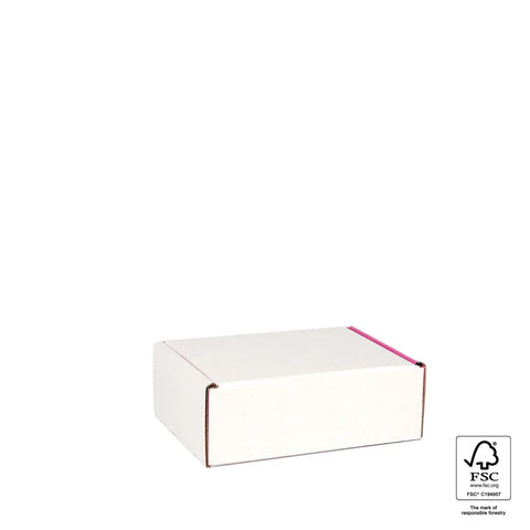 close pink mailing box | NEON Packaging