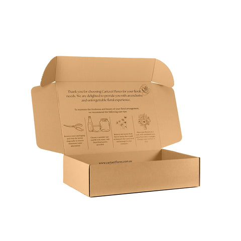Image of Custom Printed Brown Mailing Box
