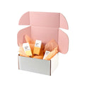 hamper pastel pink mailing box