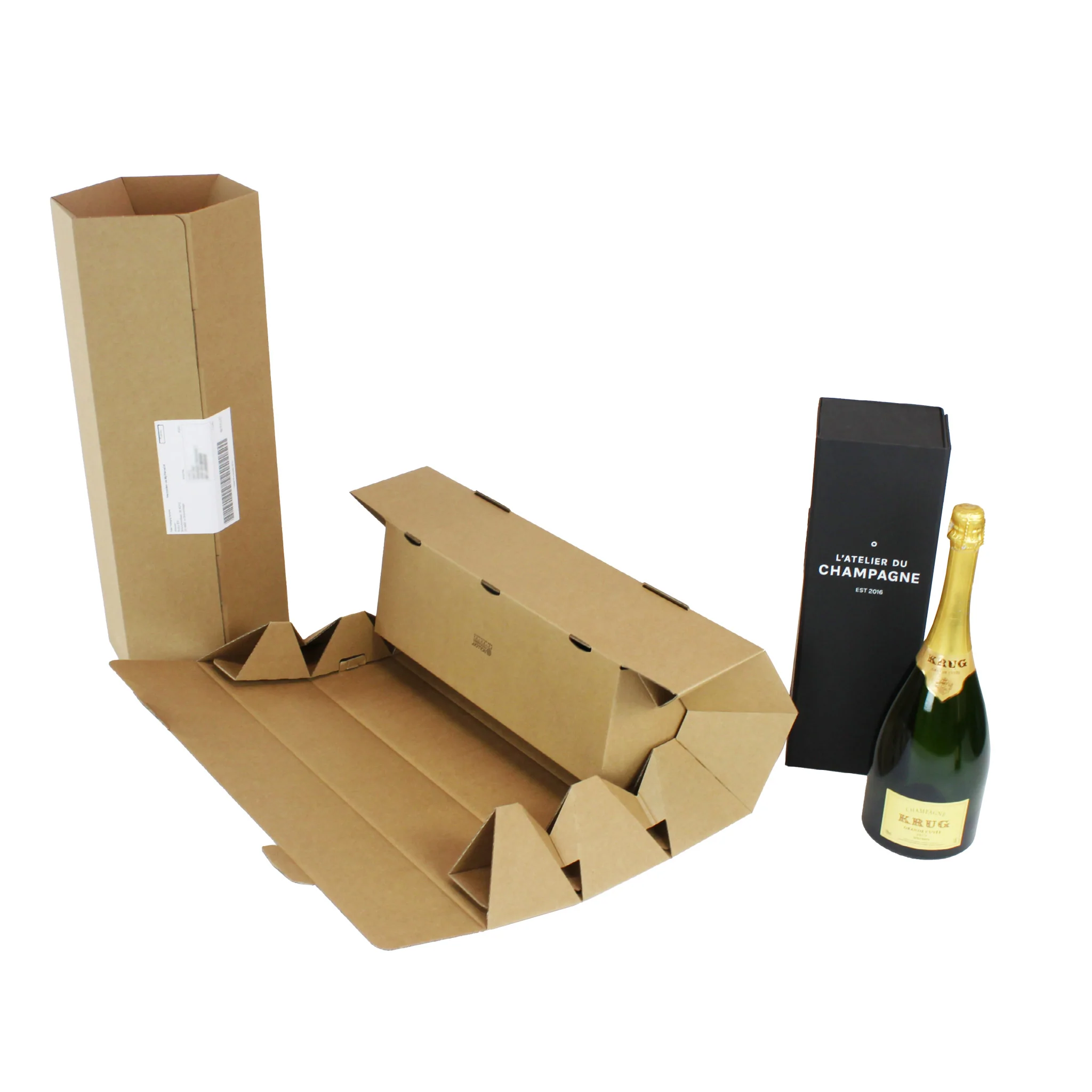 Kraft Rollor with a Bottle of Wine - Medium | NEON packaging
