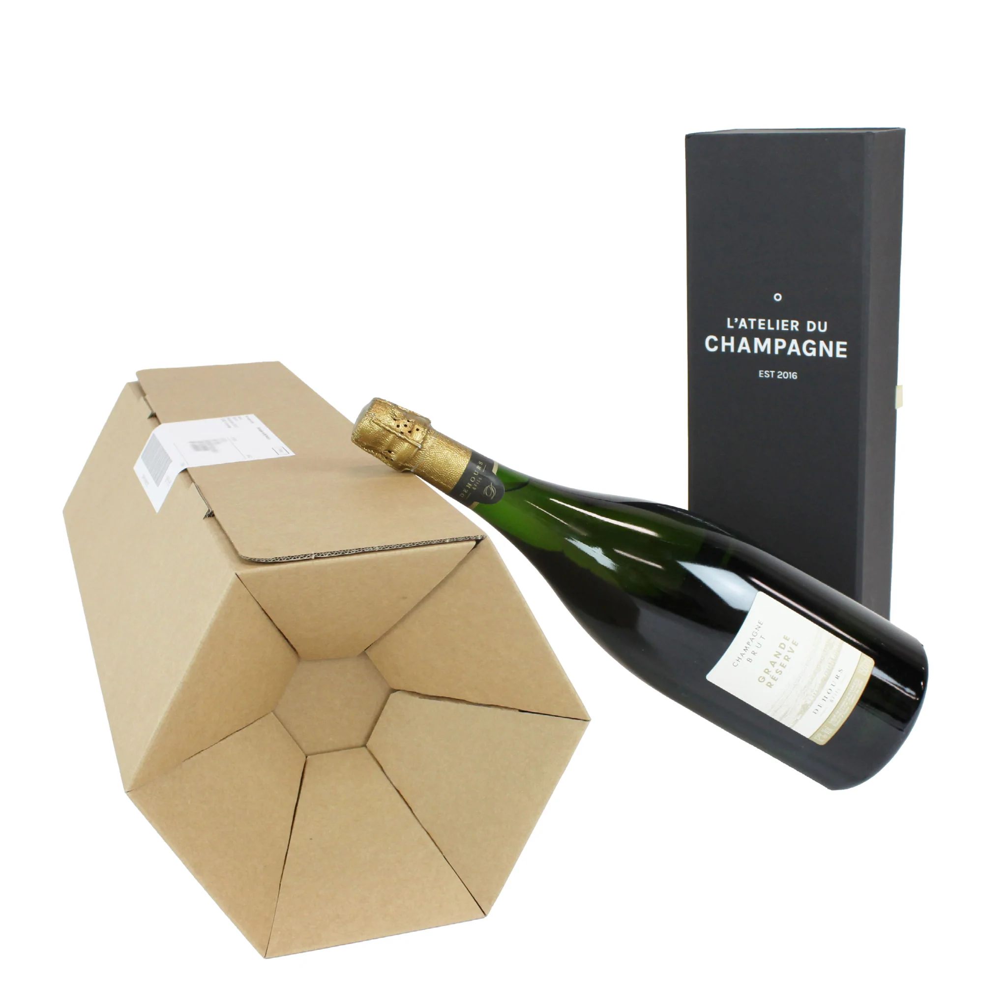 Kraft Rollor with bottle of wine | Medium - NEON Packaging