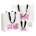 Premium White Custom Paper Bags - Large - NEON eCommerce Packaging