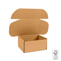 empty medium brown mailing box