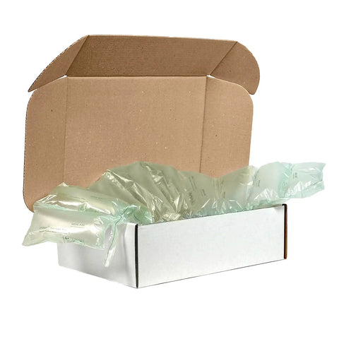 Void filler inside the white mailing box | NEON packaging