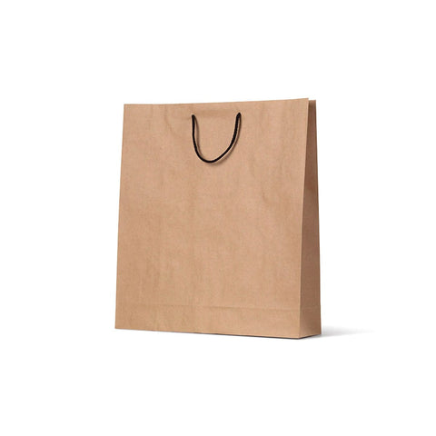 NEON - Deluxe Brown Kraft Paper Bag - Large Portrait