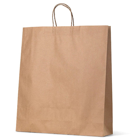 NEON - Brown Kraft Paper Bag - Large Portrait