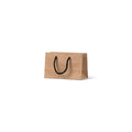 NEON - Deluxe Brown Kraft Paper Bag - Minigift Boutique with black handle