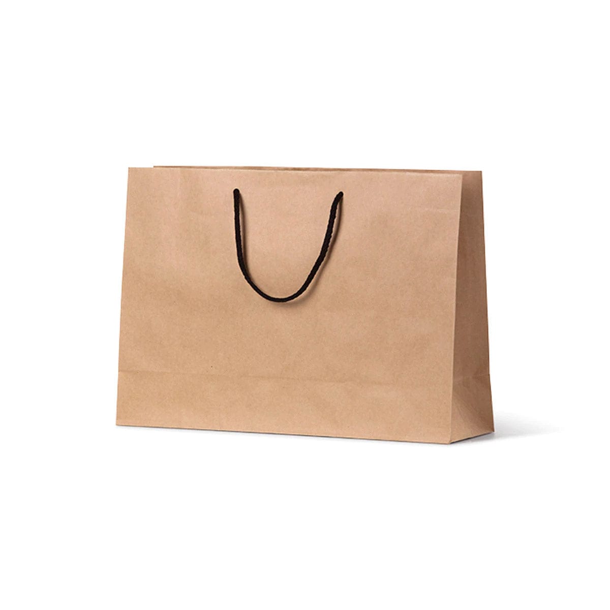 NEON - Deluxe Brown Kraft Paper Bag - Small Boutique with black handle