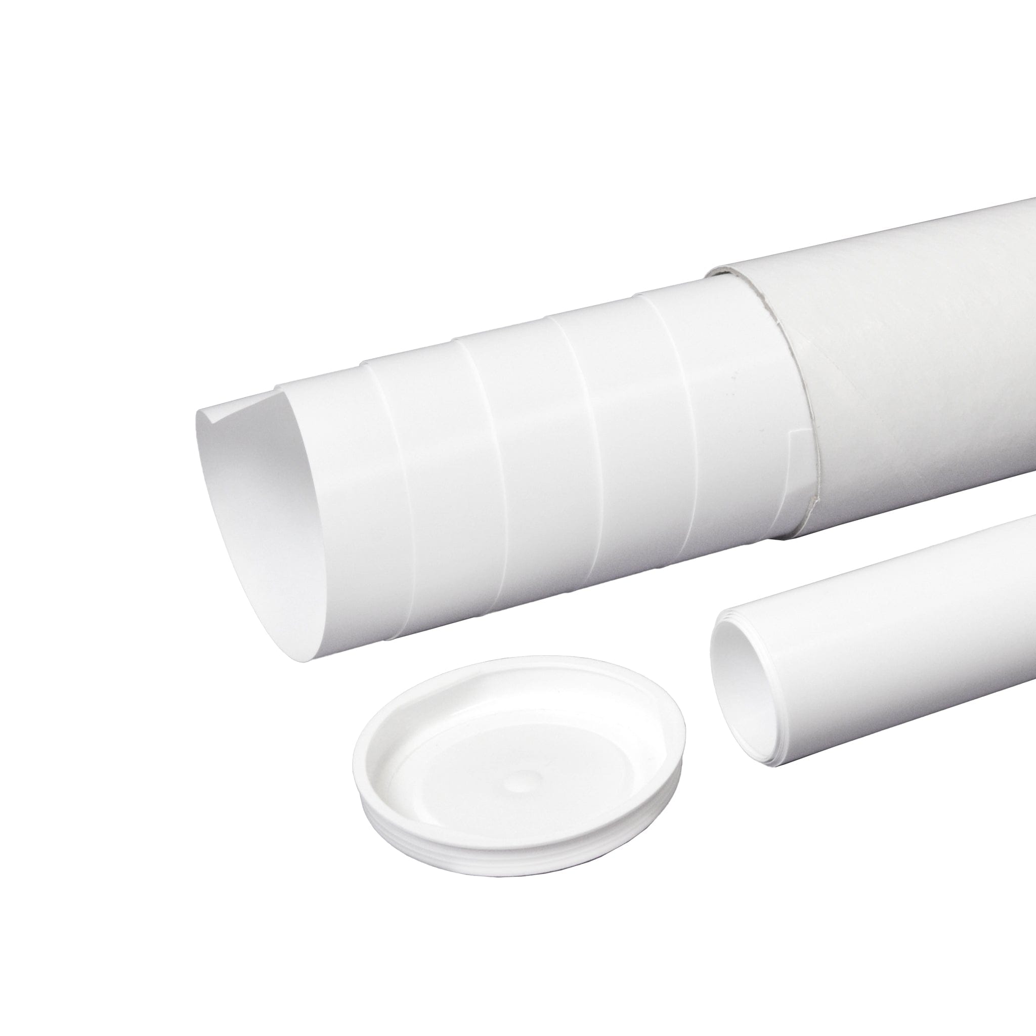 White packing tubes with document inside