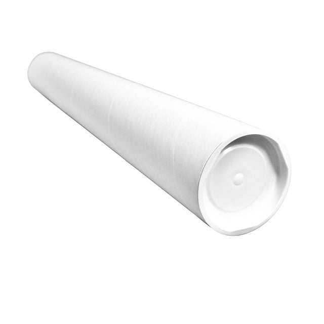 Cardboard Postal Tubes | White Mailing Tubes for Shipping & Storage