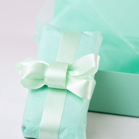 Pastel Green satin ribbons are glossy on one side and matt on the other, making them perfect for tying bows. 