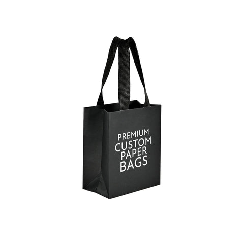 small black custom paper bag