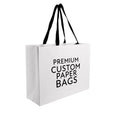 large white custom paper bag