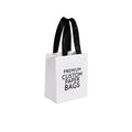 white custom paper bag with black handle