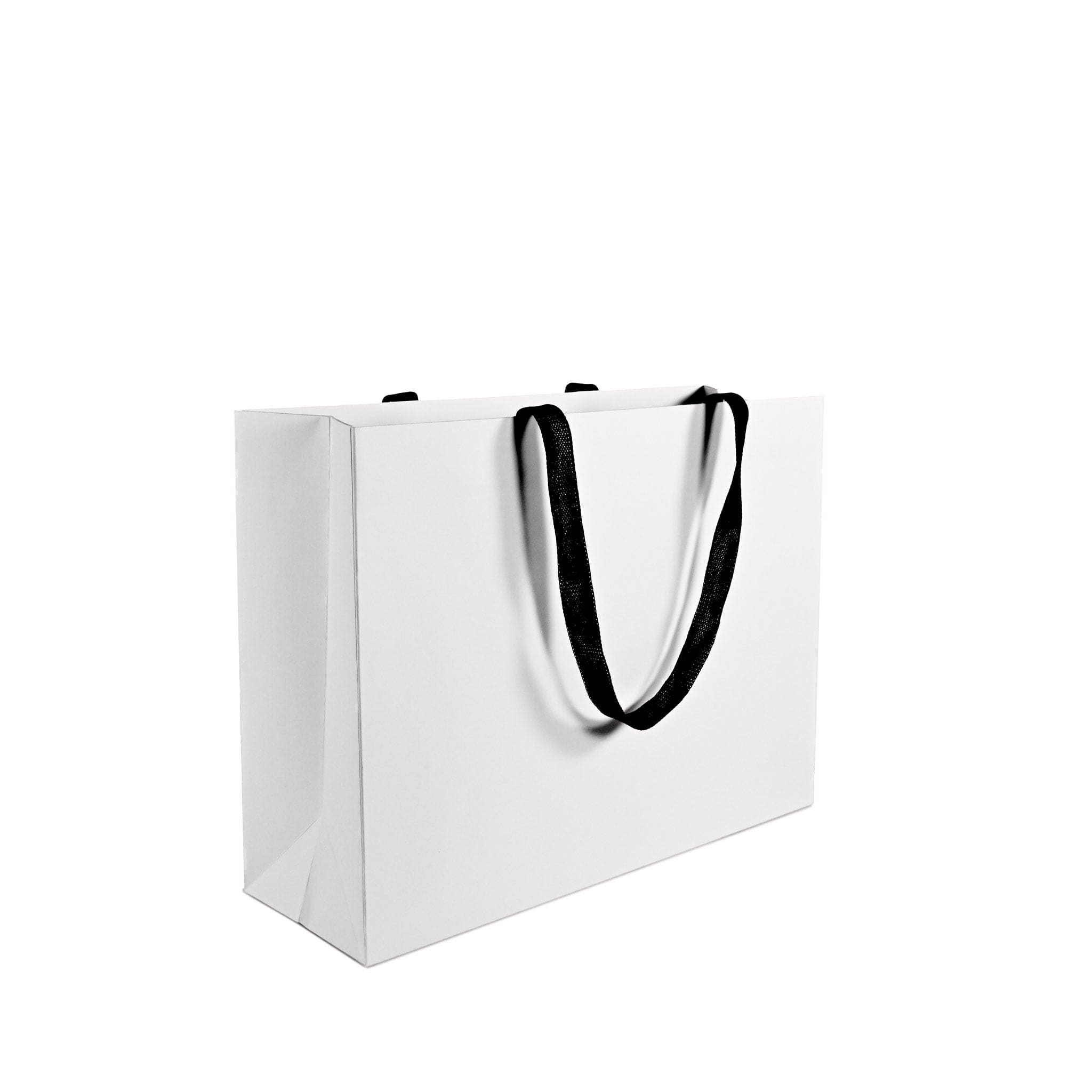 large white paper bag with handle