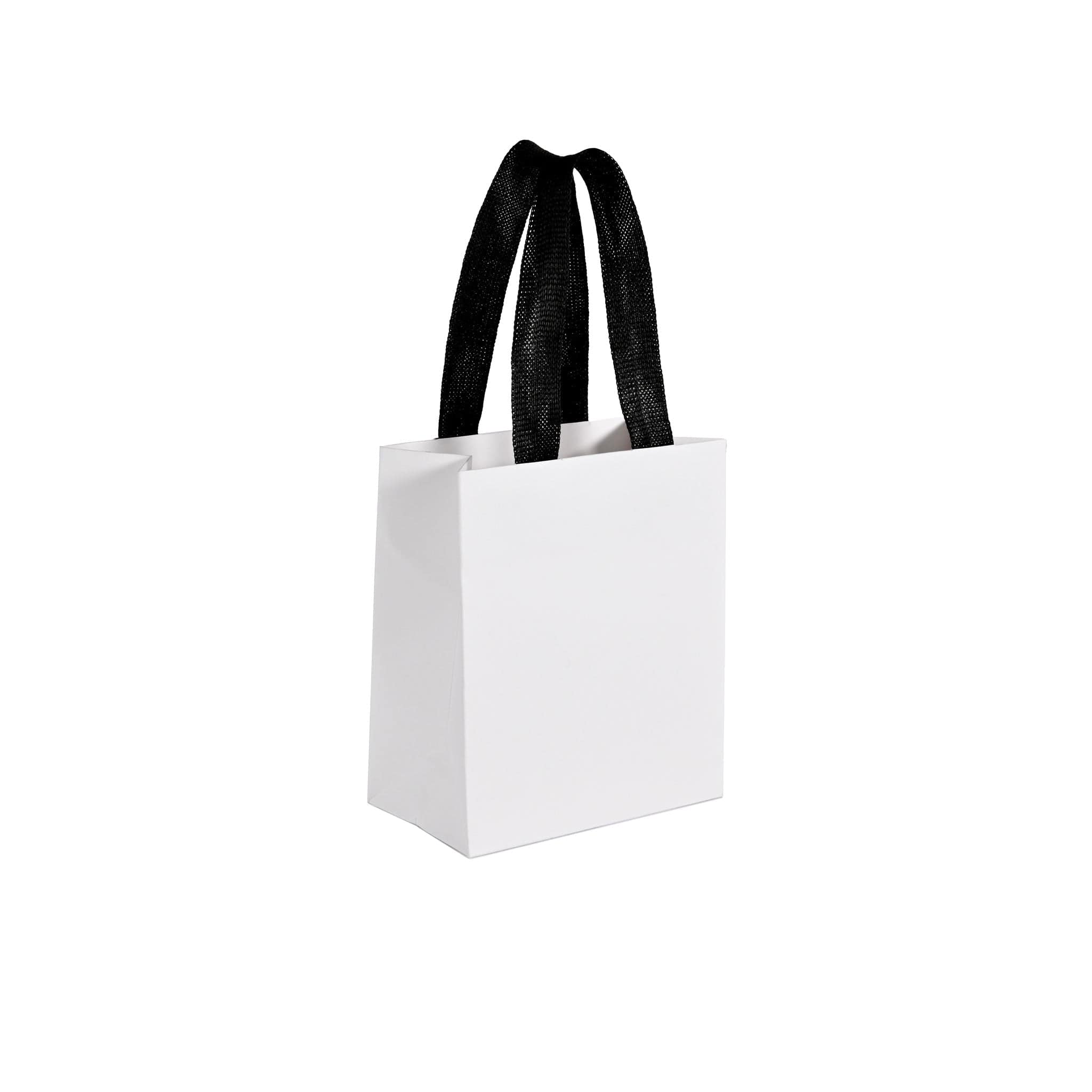 small white paper bag with handle