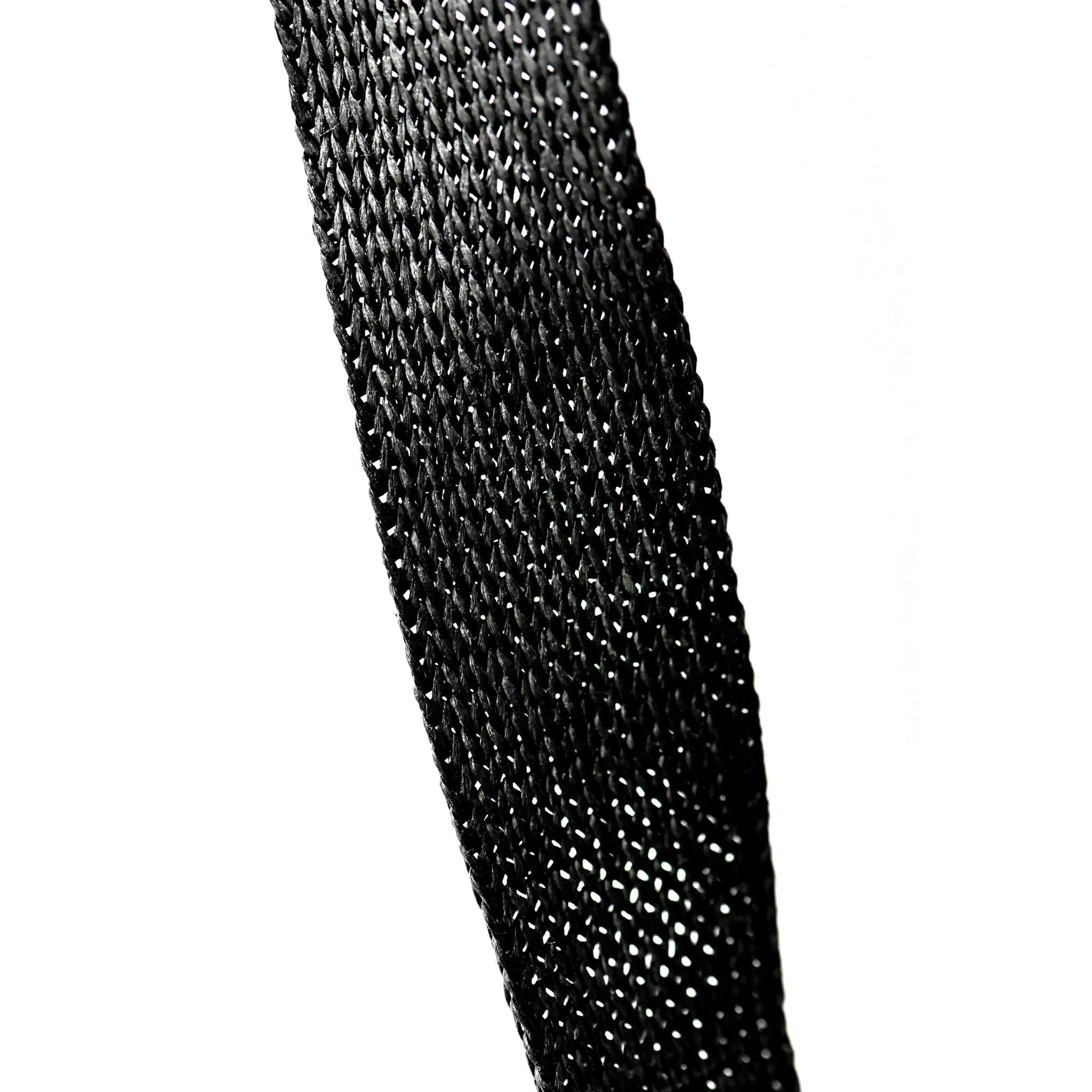 black woven handle