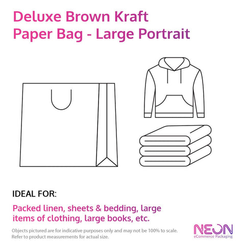 Brown Kraft Paper Takeaway Bag - Small with ideal items to put