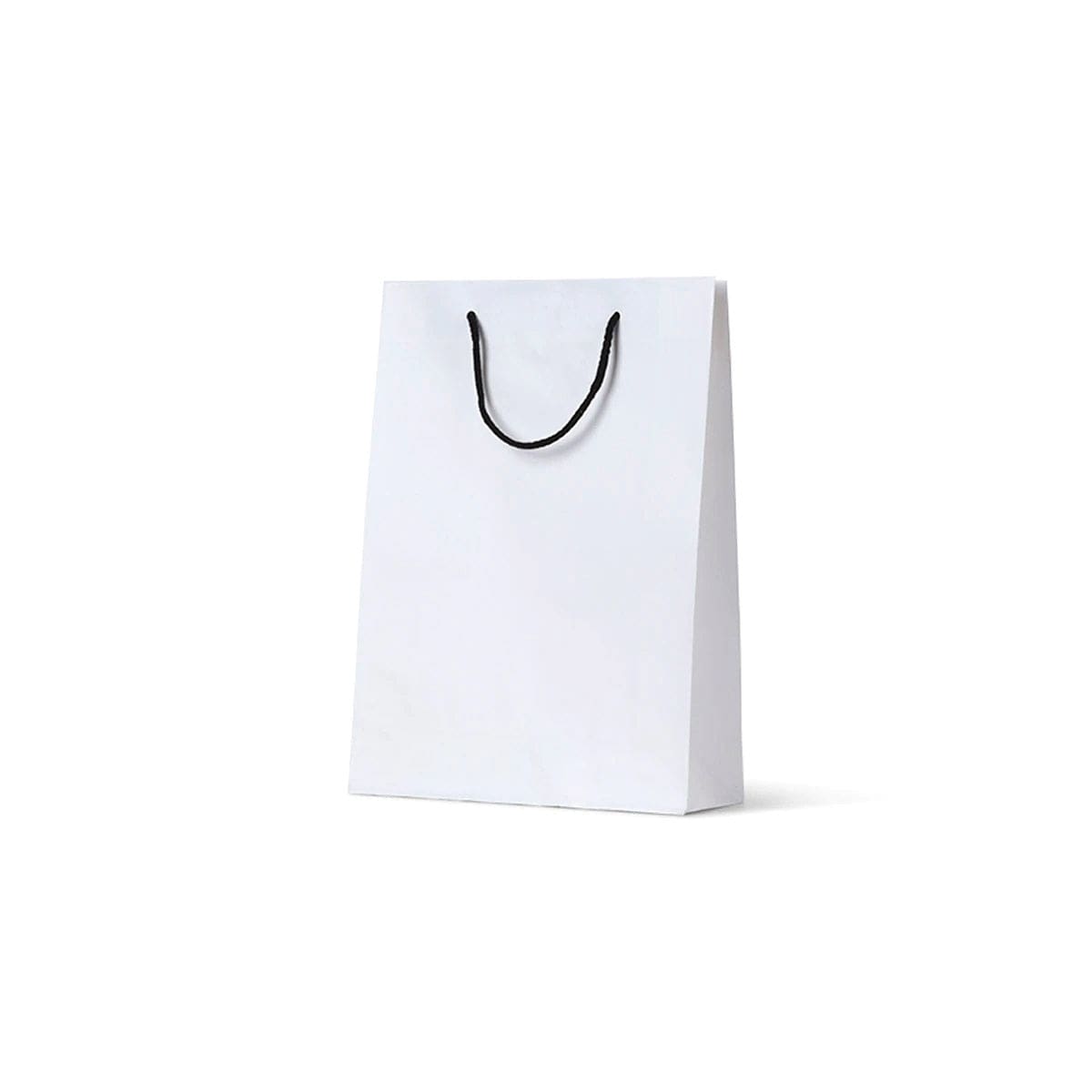 NEON - Deluxe White Kraft Paper Bag - Small Portrait with black handle