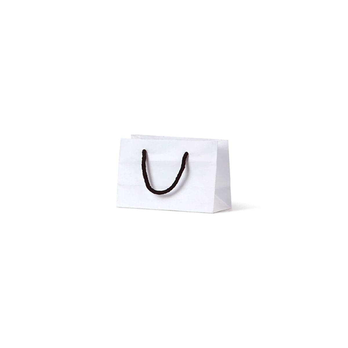 NEON - Deluxe White Kraft Paper Bag - Minigift Boutique with black handle