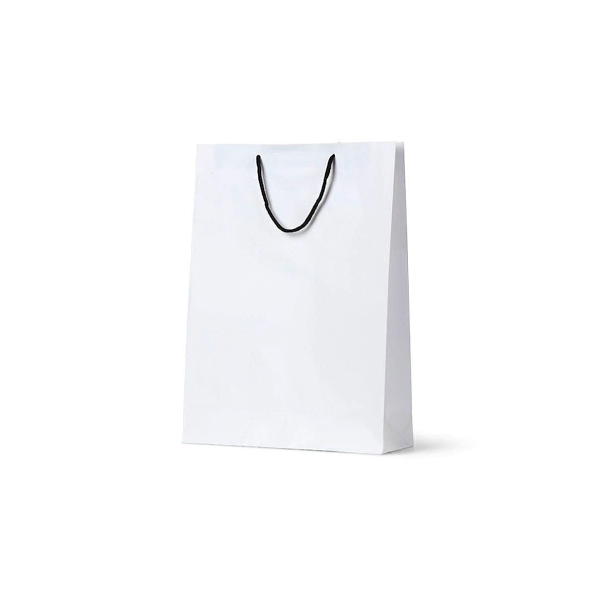 NEON - Deluxe White Kraft Paper Bag - S/M Portrait with black handle