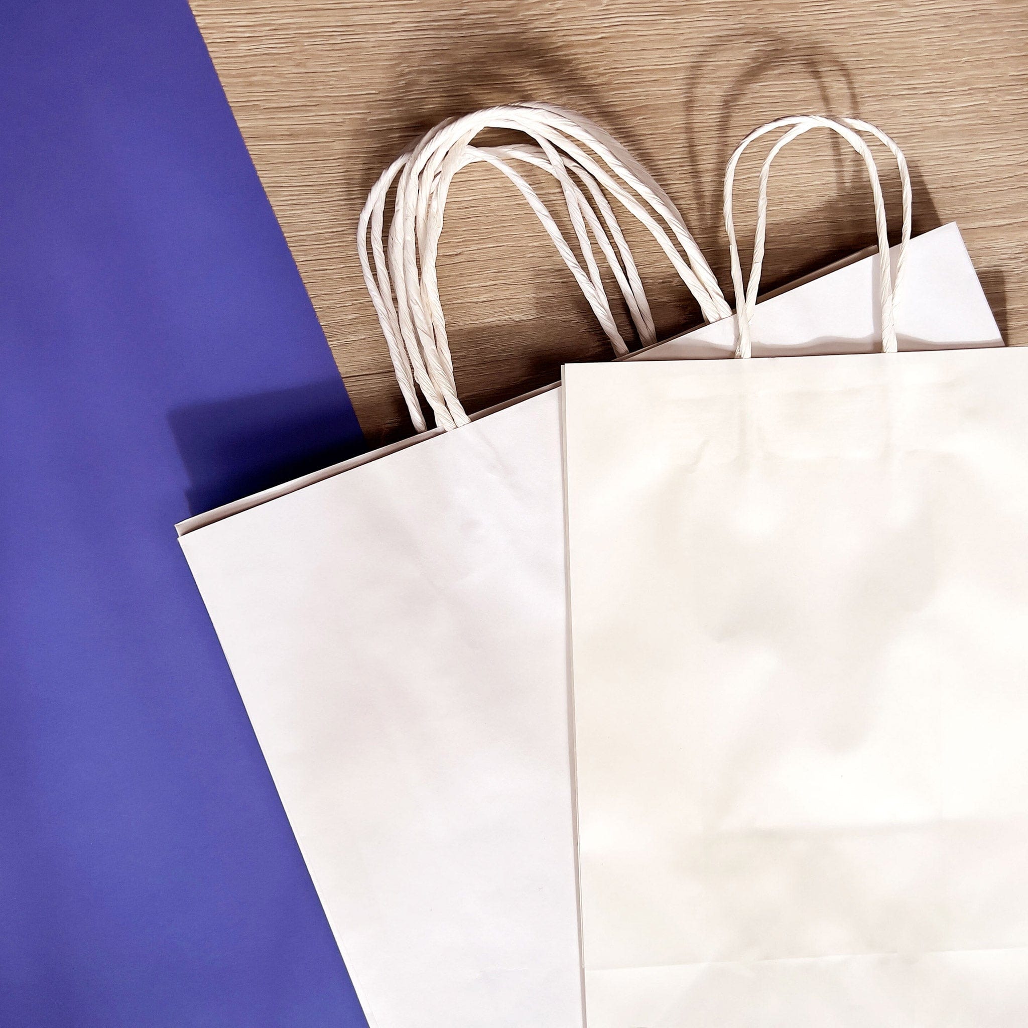 White Kraft Paper Bag - Midi Boutique