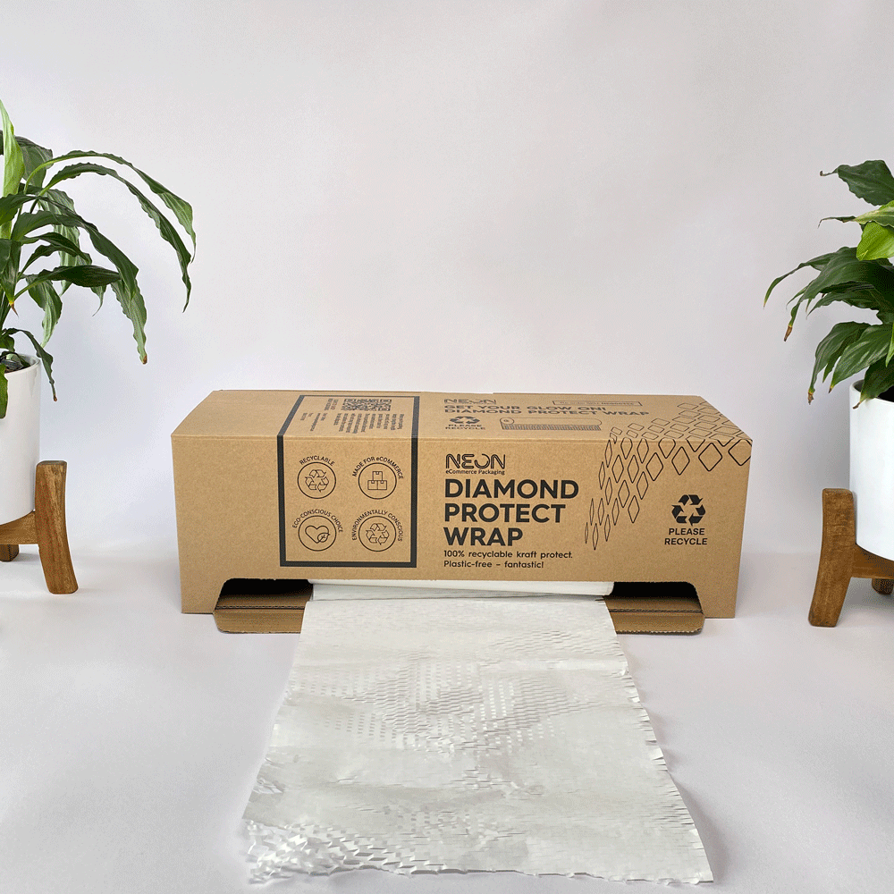 Diamond Protect Hex Wrap White - NEON eCommerce Packaging